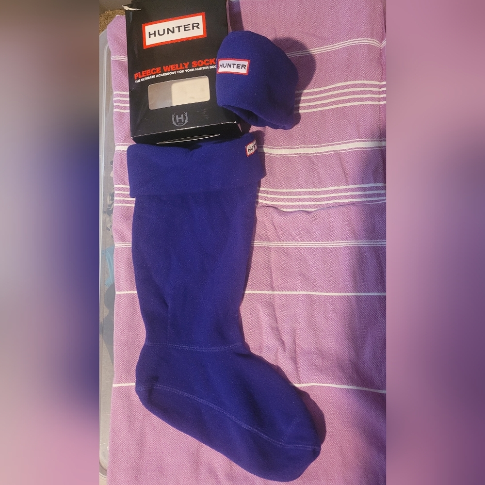 New in Box Hunter Womens Fleece Welly Socks. Size 7-9.